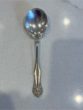 Vintage 1905 Oneida WR Keystone Rogers Leonora Sugar Spoon